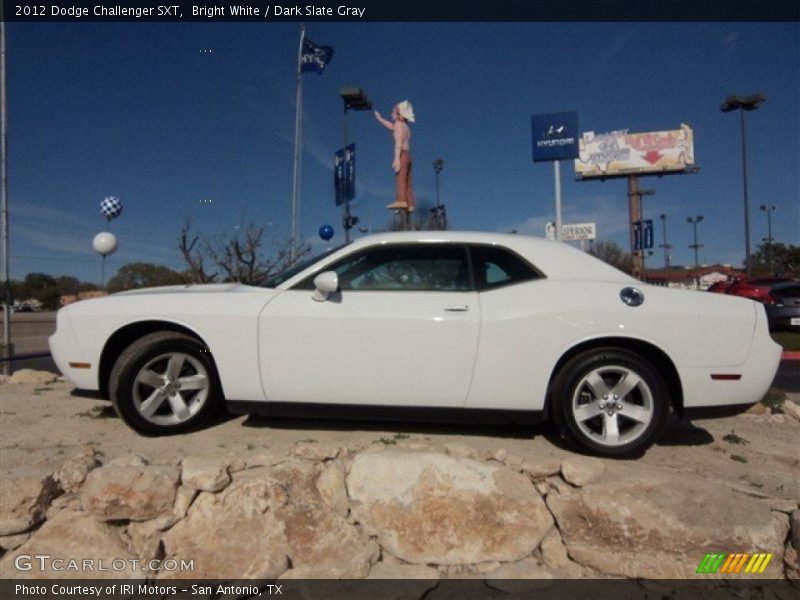 Bright White / Dark Slate Gray 2012 Dodge Challenger SXT