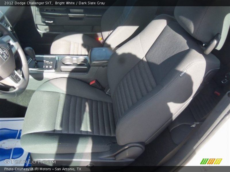 Bright White / Dark Slate Gray 2012 Dodge Challenger SXT