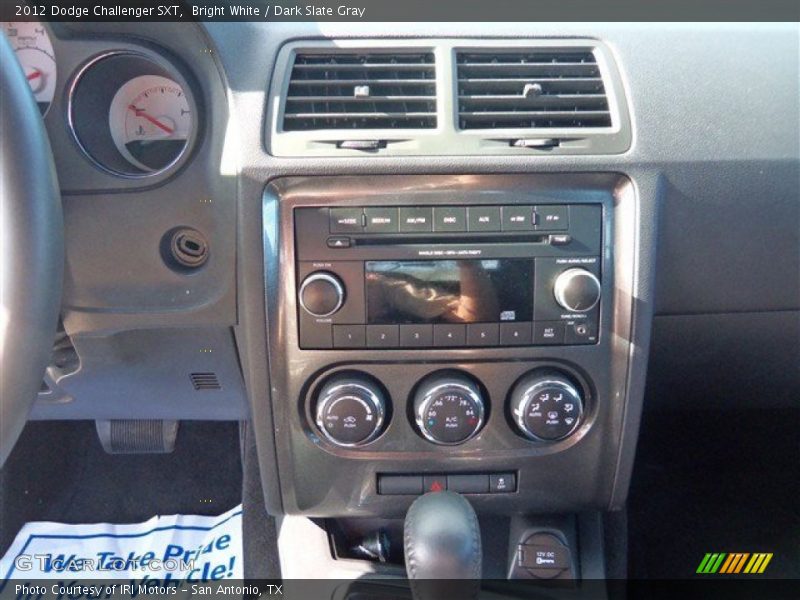 Bright White / Dark Slate Gray 2012 Dodge Challenger SXT