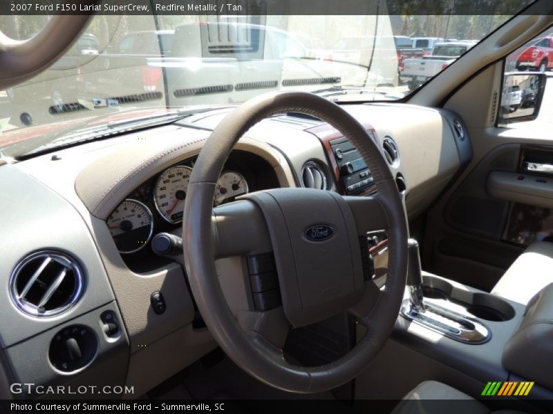 Redfire Metallic / Tan 2007 Ford F150 Lariat SuperCrew