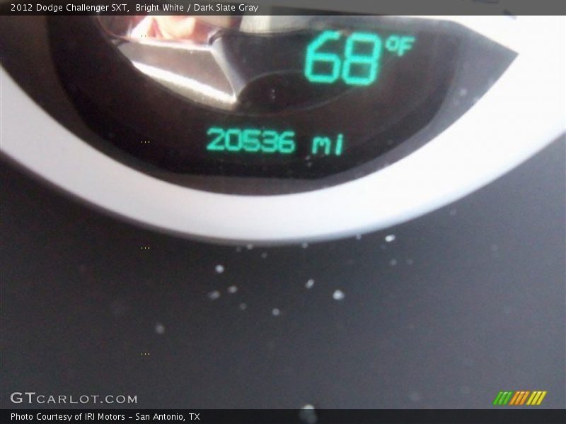 Bright White / Dark Slate Gray 2012 Dodge Challenger SXT