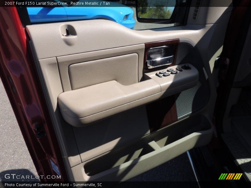 Redfire Metallic / Tan 2007 Ford F150 Lariat SuperCrew