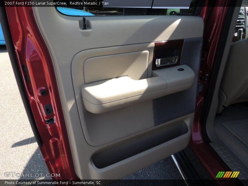 Redfire Metallic / Tan 2007 Ford F150 Lariat SuperCrew