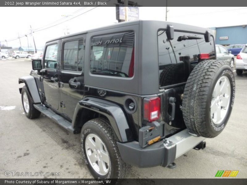 Black / Black 2012 Jeep Wrangler Unlimited Sahara 4x4