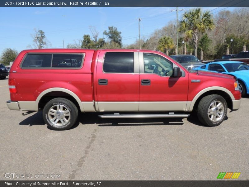 Redfire Metallic / Tan 2007 Ford F150 Lariat SuperCrew