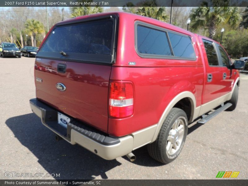 Redfire Metallic / Tan 2007 Ford F150 Lariat SuperCrew