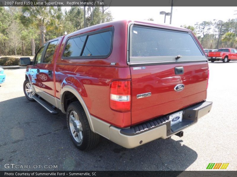 Redfire Metallic / Tan 2007 Ford F150 Lariat SuperCrew