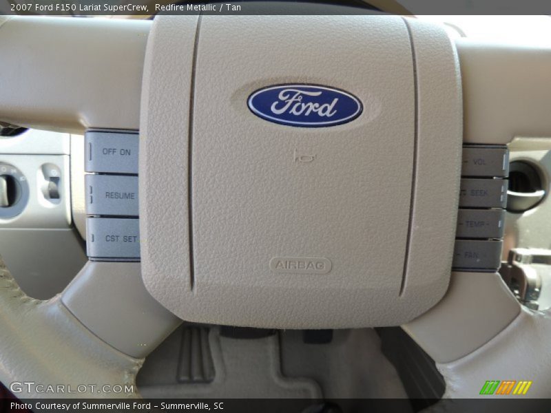 Redfire Metallic / Tan 2007 Ford F150 Lariat SuperCrew