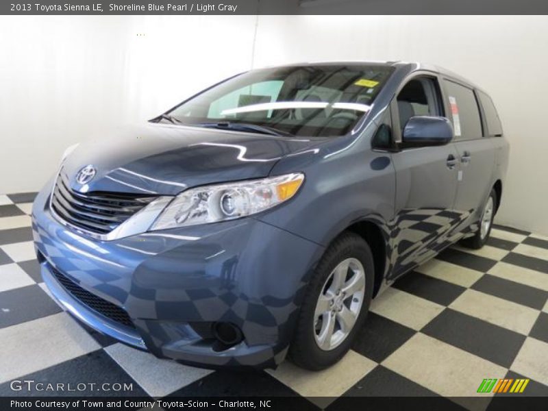 Shoreline Blue Pearl / Light Gray 2013 Toyota Sienna LE