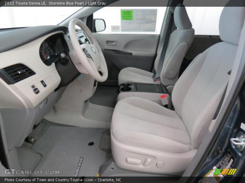 Shoreline Blue Pearl / Light Gray 2013 Toyota Sienna LE