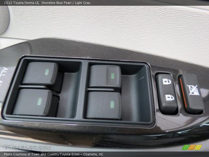Shoreline Blue Pearl / Light Gray 2013 Toyota Sienna LE