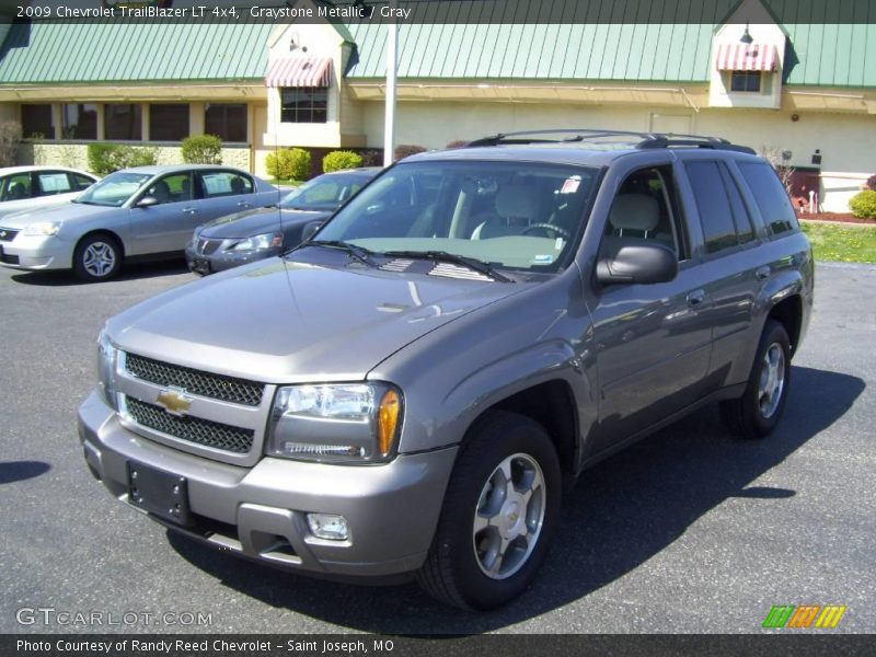 Graystone Metallic / Gray 2009 Chevrolet TrailBlazer LT 4x4