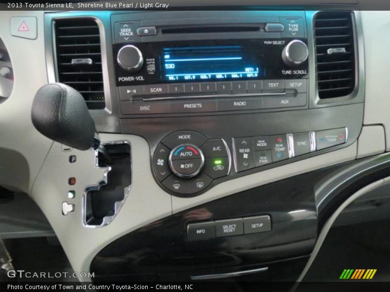 Shoreline Blue Pearl / Light Gray 2013 Toyota Sienna LE