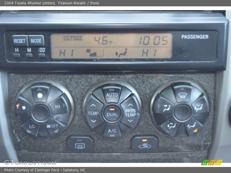 Controls of 2004 4Runner Limited