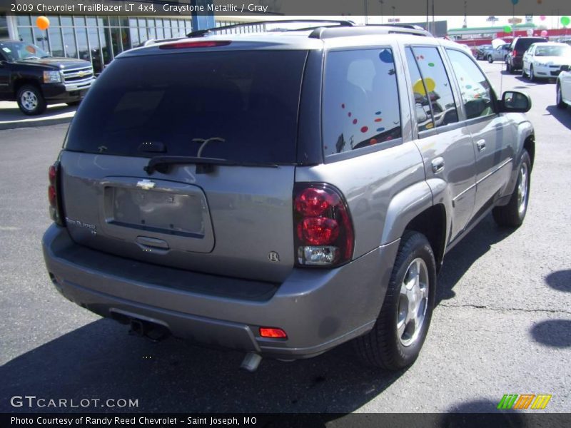 Graystone Metallic / Gray 2009 Chevrolet TrailBlazer LT 4x4