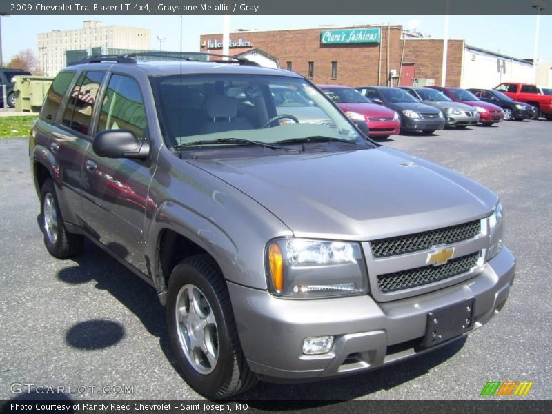 Graystone Metallic / Gray 2009 Chevrolet TrailBlazer LT 4x4