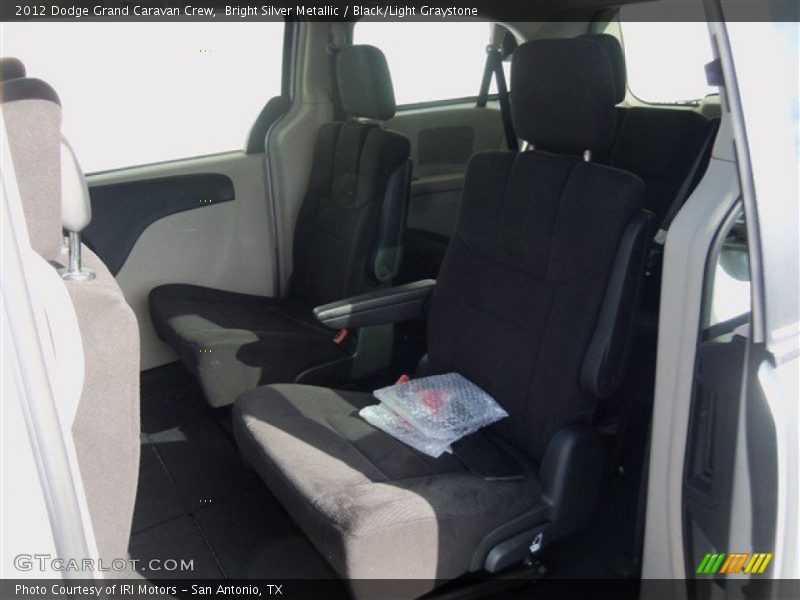 Bright Silver Metallic / Black/Light Graystone 2012 Dodge Grand Caravan Crew