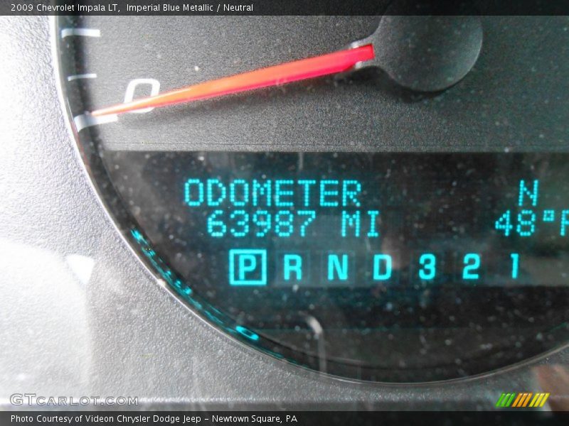 Imperial Blue Metallic / Neutral 2009 Chevrolet Impala LT