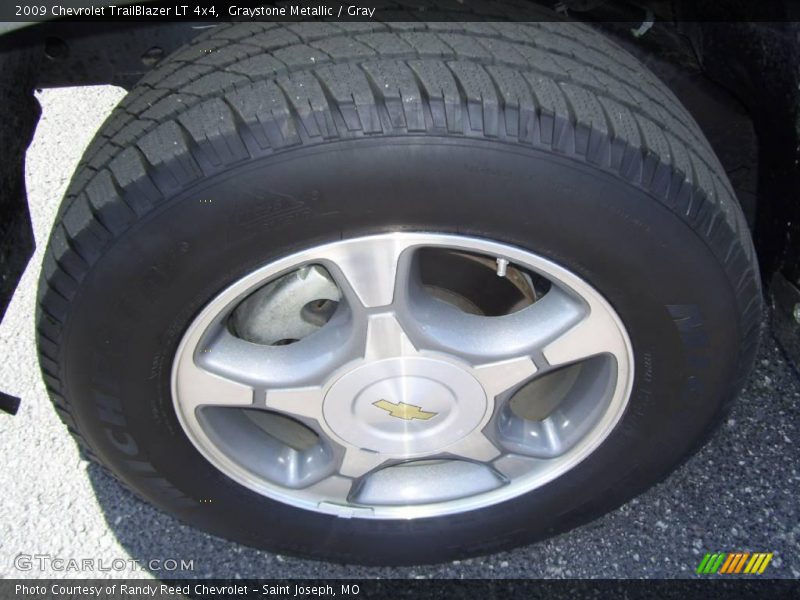 Graystone Metallic / Gray 2009 Chevrolet TrailBlazer LT 4x4