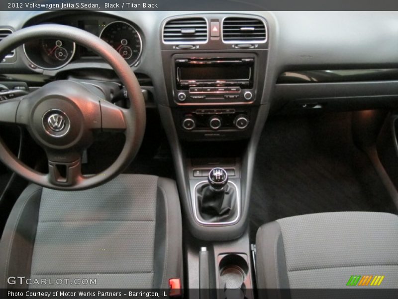 Black / Titan Black 2012 Volkswagen Jetta S Sedan