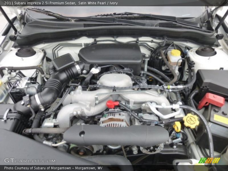 Satin White Pearl / Ivory 2011 Subaru Impreza 2.5i Premium Sedan