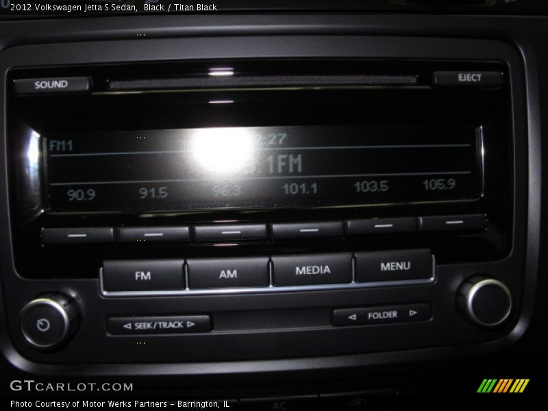 Black / Titan Black 2012 Volkswagen Jetta S Sedan