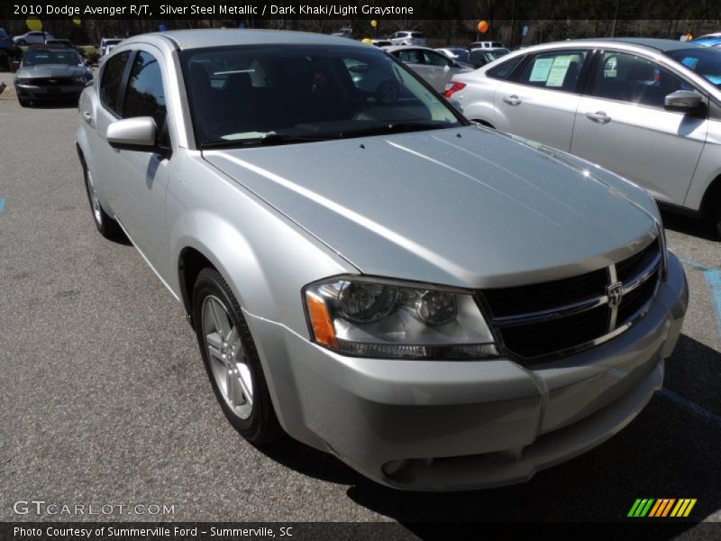 Silver Steel Metallic / Dark Khaki/Light Graystone 2010 Dodge Avenger R/T