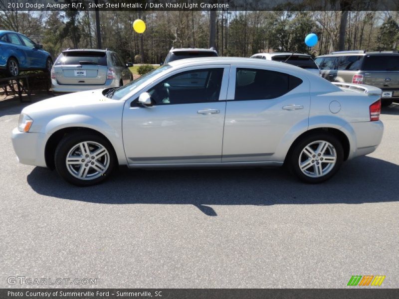 Silver Steel Metallic / Dark Khaki/Light Graystone 2010 Dodge Avenger R/T