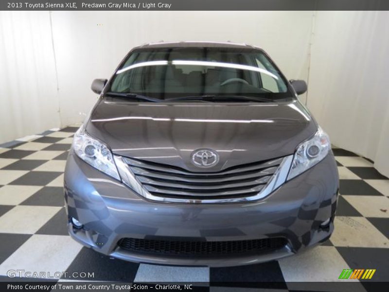 Predawn Gray Mica / Light Gray 2013 Toyota Sienna XLE