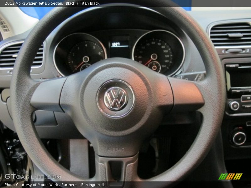 Black / Titan Black 2012 Volkswagen Jetta S Sedan