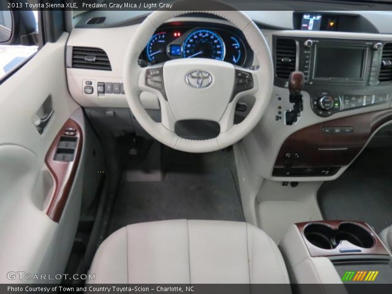 Predawn Gray Mica / Light Gray 2013 Toyota Sienna XLE