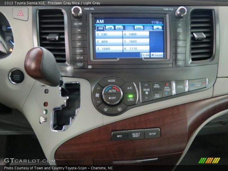 Predawn Gray Mica / Light Gray 2013 Toyota Sienna XLE