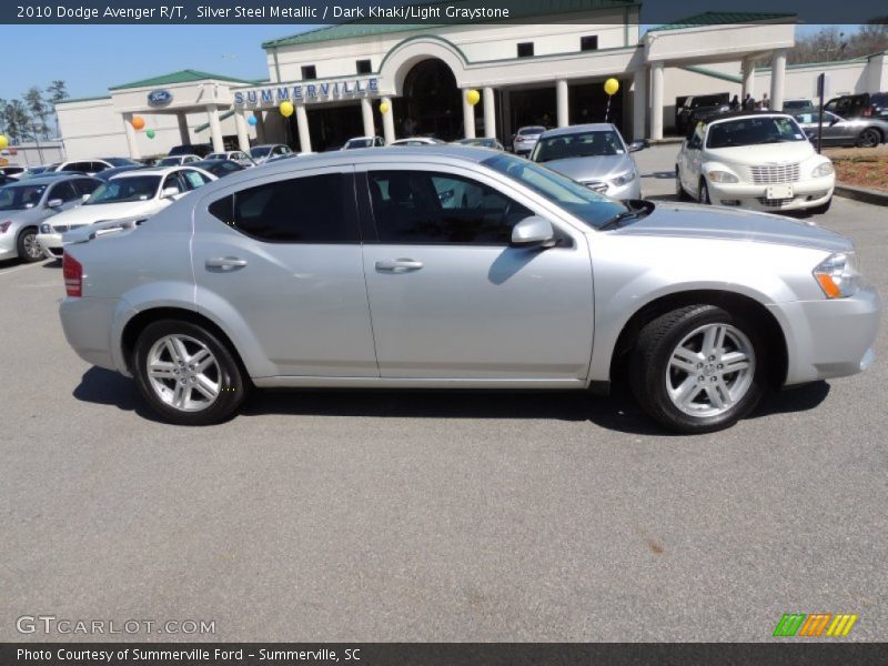 Silver Steel Metallic / Dark Khaki/Light Graystone 2010 Dodge Avenger R/T