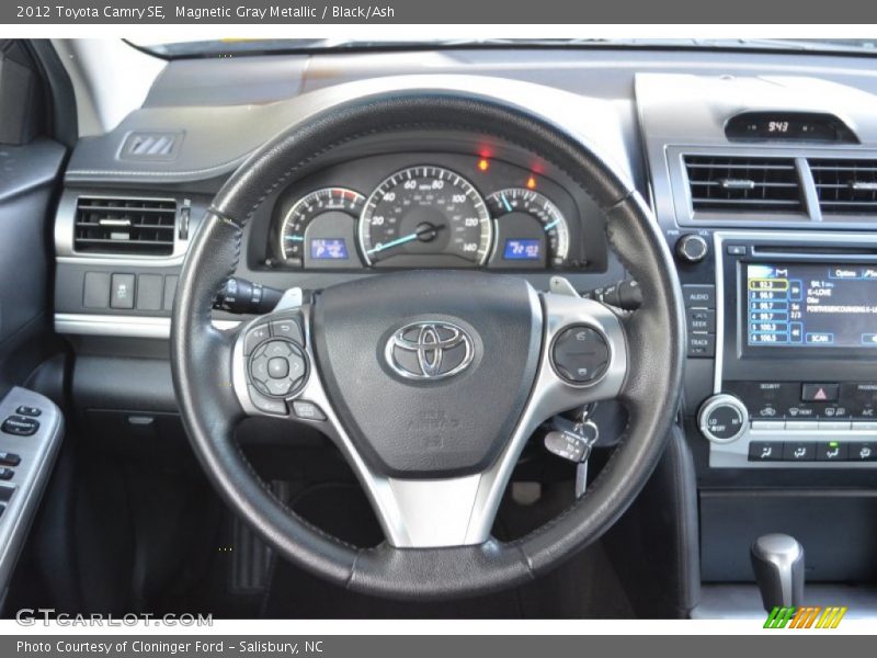 Magnetic Gray Metallic / Black/Ash 2012 Toyota Camry SE