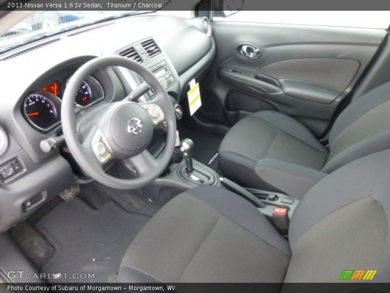 Charcoal Interior - 2013 Versa 1.6 SV Sedan 