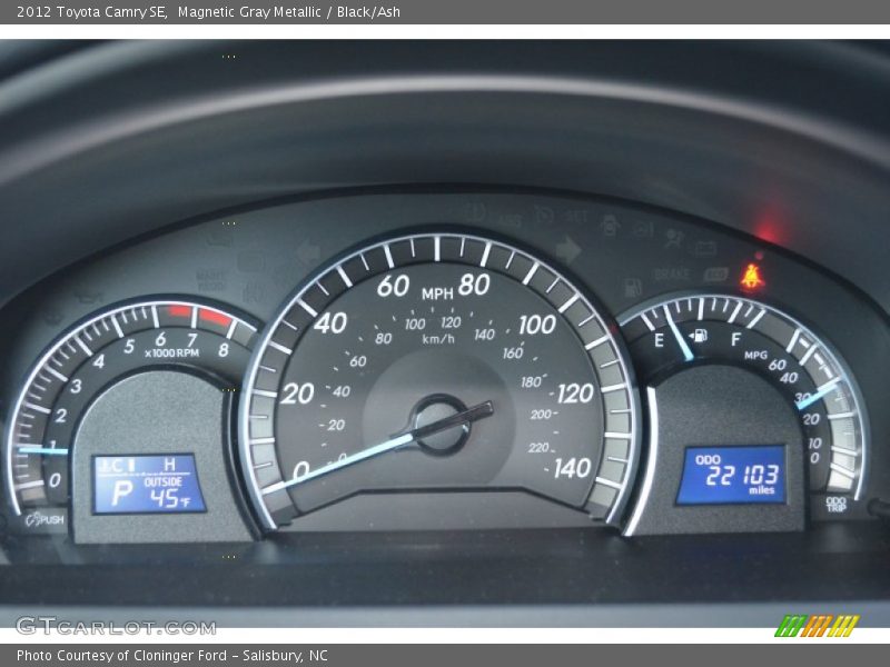 Magnetic Gray Metallic / Black/Ash 2012 Toyota Camry SE