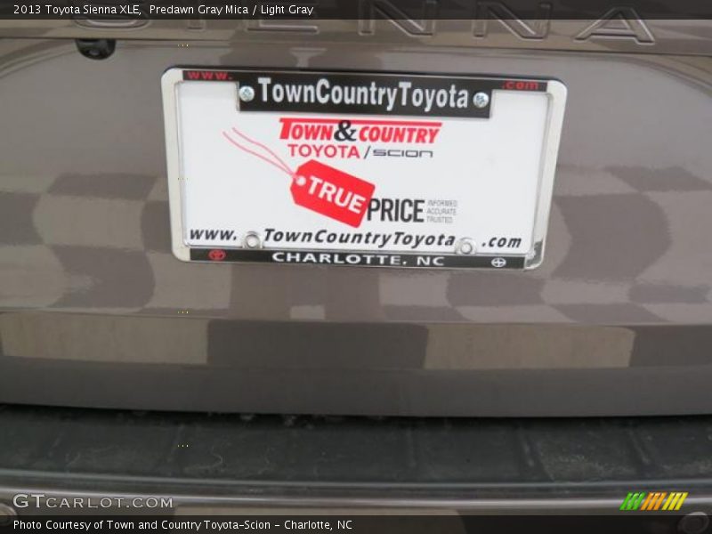 Predawn Gray Mica / Light Gray 2013 Toyota Sienna XLE
