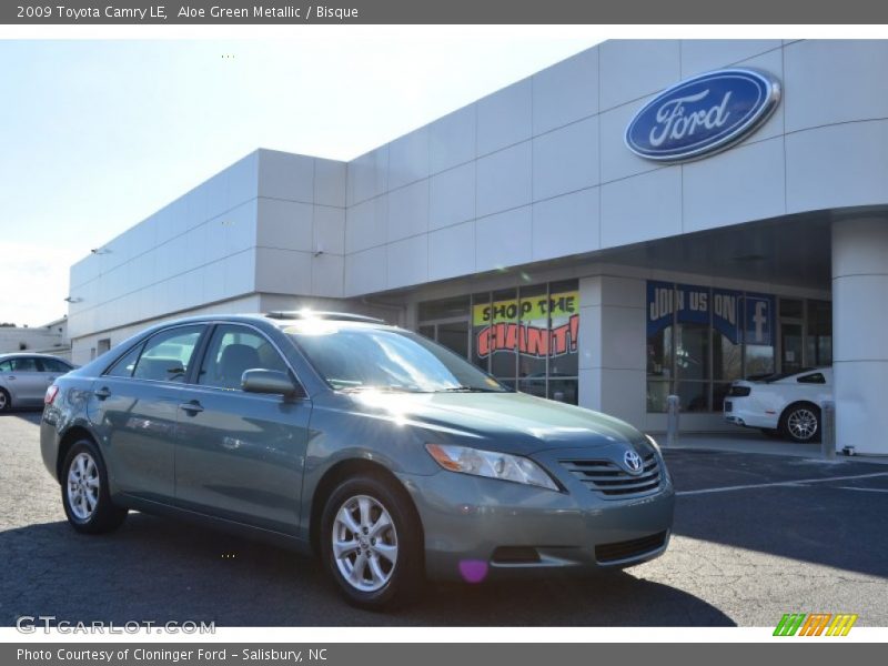 Aloe Green Metallic / Bisque 2009 Toyota Camry LE