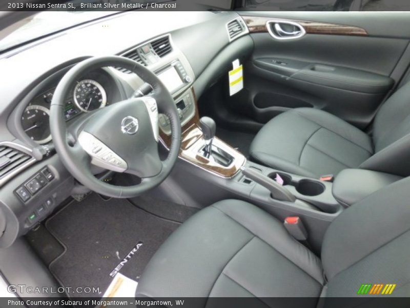 Brilliant Silver Metallic / Charcoal 2013 Nissan Sentra SL