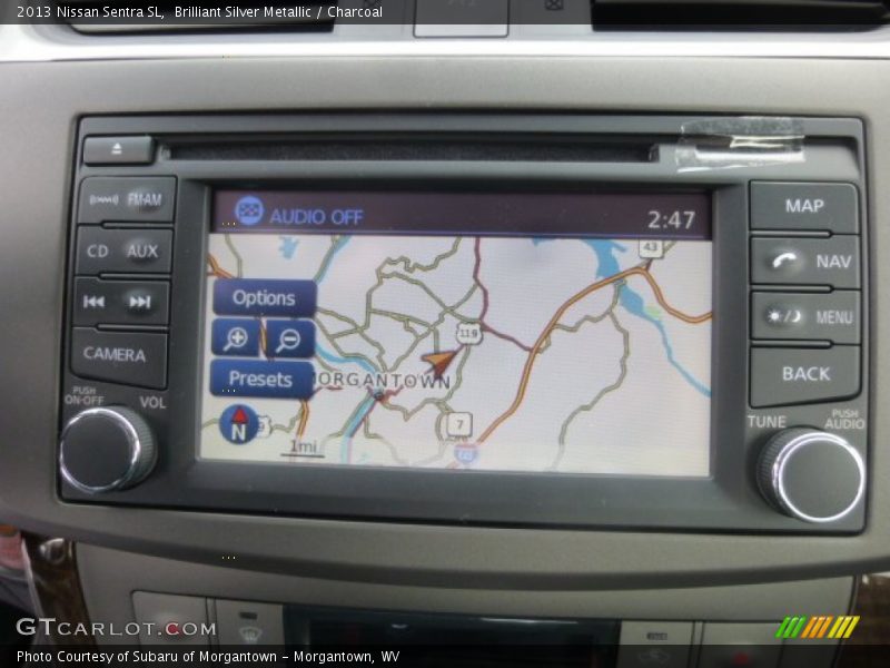 Brilliant Silver Metallic / Charcoal 2013 Nissan Sentra SL
