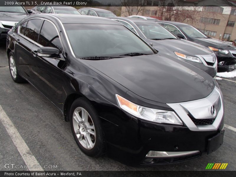 Crystal Black Pearl / Ebony 2009 Acura TL 3.5