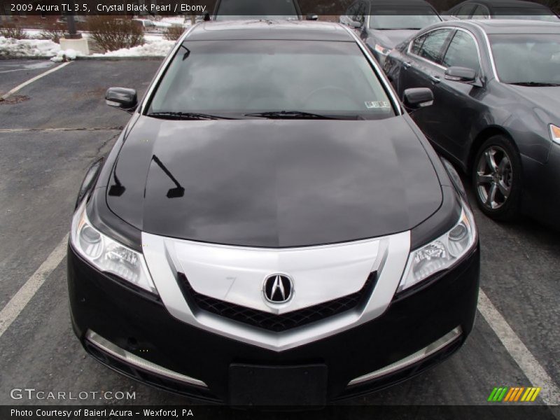 Crystal Black Pearl / Ebony 2009 Acura TL 3.5