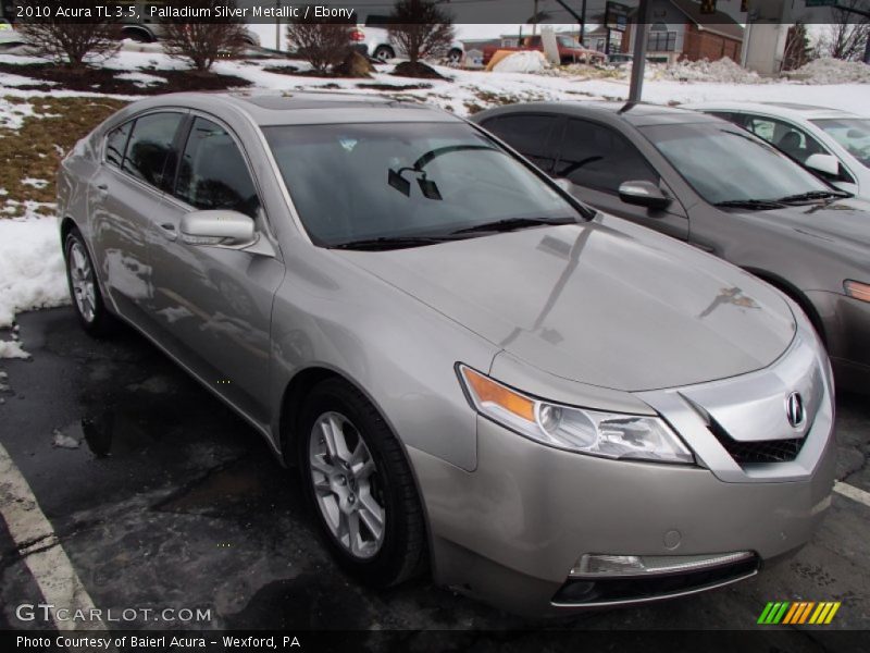 Palladium Silver Metallic / Ebony 2010 Acura TL 3.5