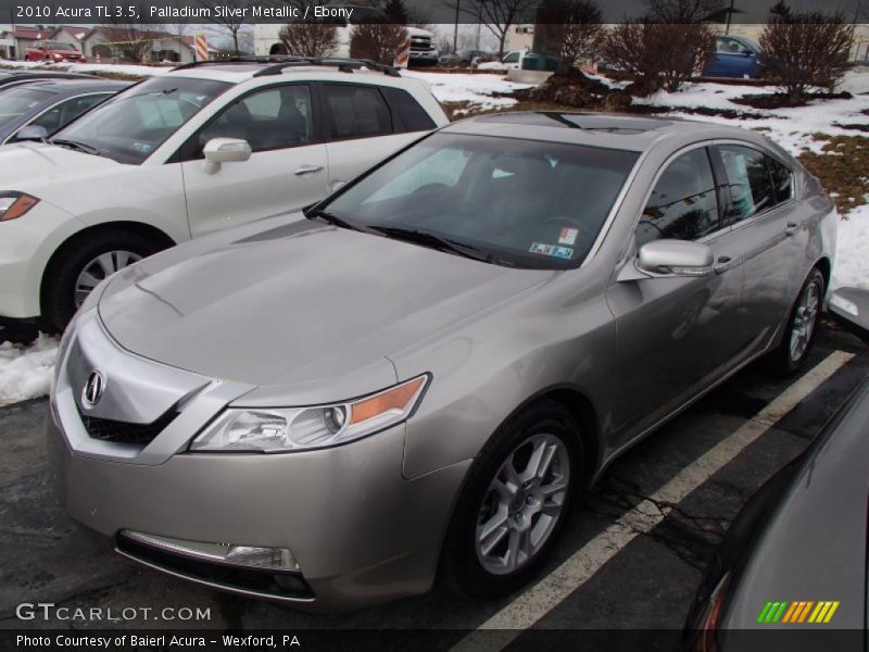 Palladium Silver Metallic / Ebony 2010 Acura TL 3.5