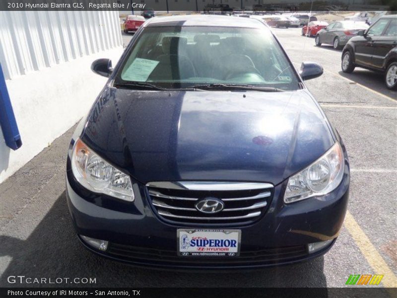 Regatta Blue / Gray 2010 Hyundai Elantra GLS