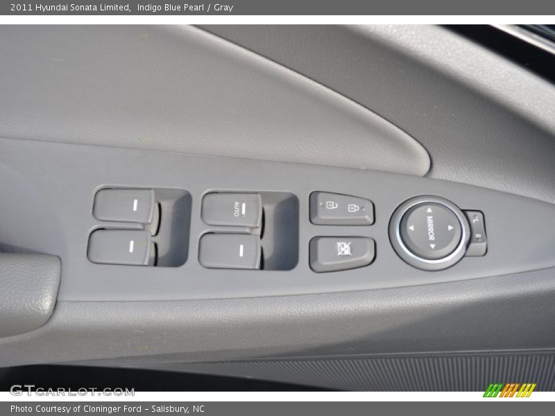 Indigo Blue Pearl / Gray 2011 Hyundai Sonata Limited