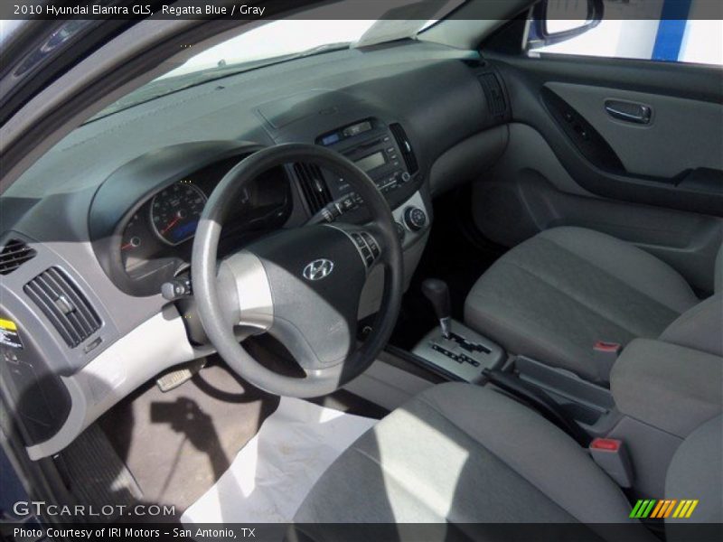Regatta Blue / Gray 2010 Hyundai Elantra GLS