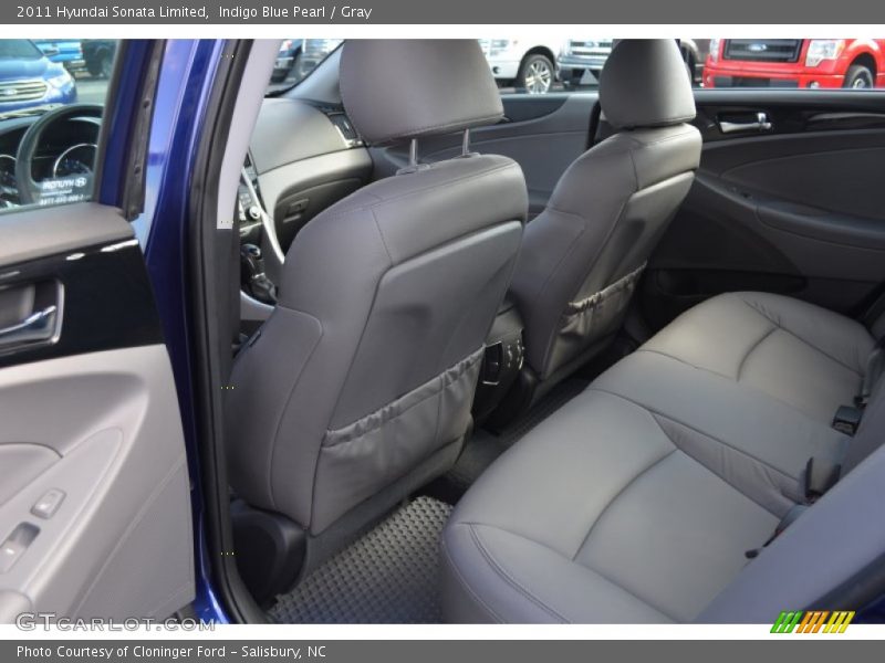 Indigo Blue Pearl / Gray 2011 Hyundai Sonata Limited