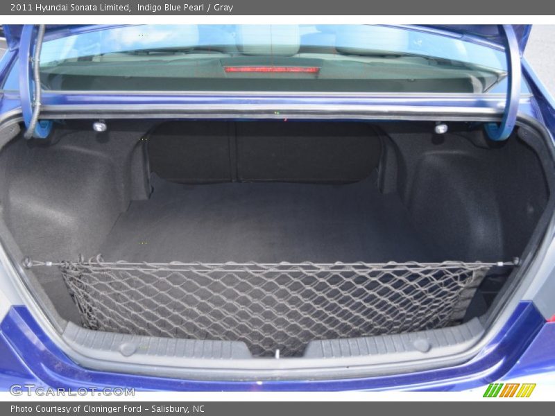 Indigo Blue Pearl / Gray 2011 Hyundai Sonata Limited