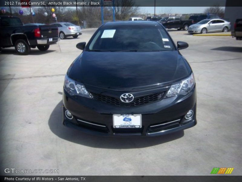 Attitude Black Metallic / Black 2012 Toyota Camry SE